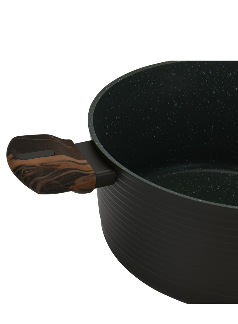 Fissman Stockpot Cuisine 20x10cm/2.6 Ltr With Glass Lid (Aluminium With Non-Stick Coating) - Image 5